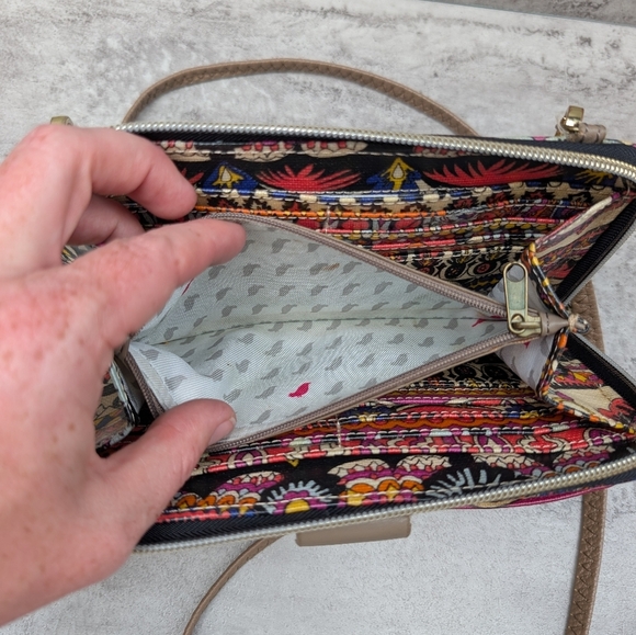 Sakroots Large Smartphone Crossbody Wallet Bag Purse Multicolor - Picture 10 of 10